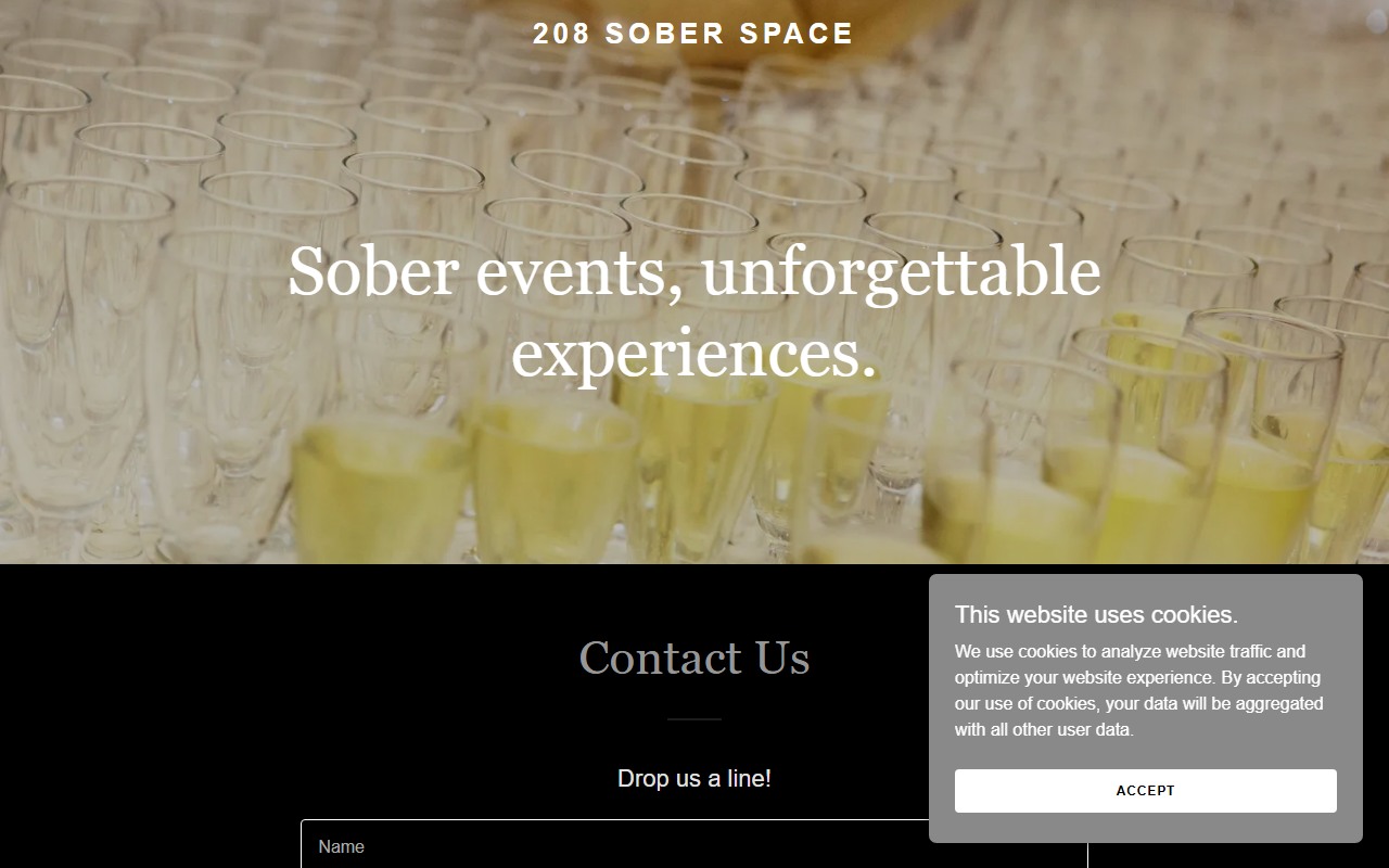208soberspace.com screenshot