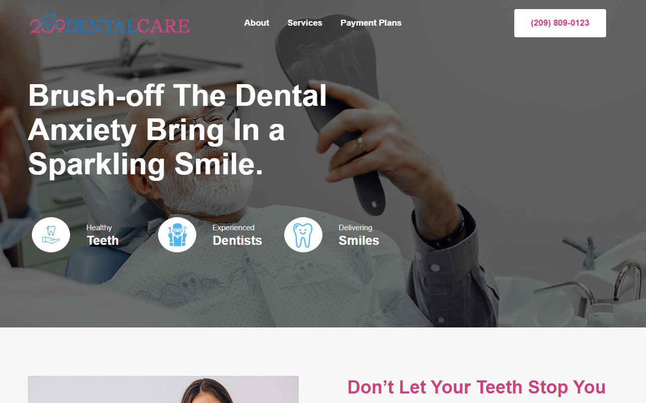 209dentalcare.com screenshot