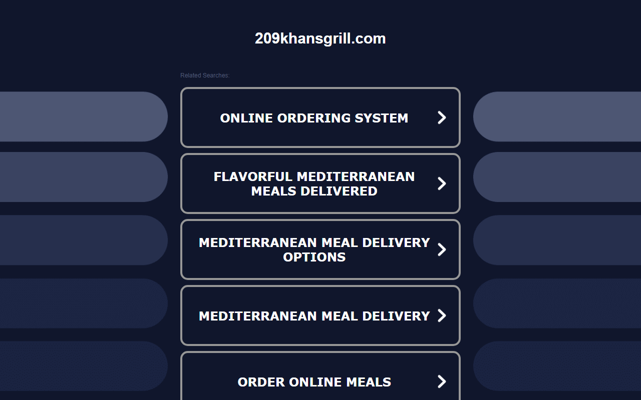 209khansgrill.com screenshot