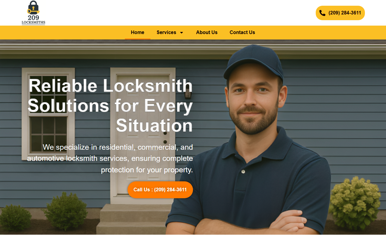 209locksmiths.com screenshot