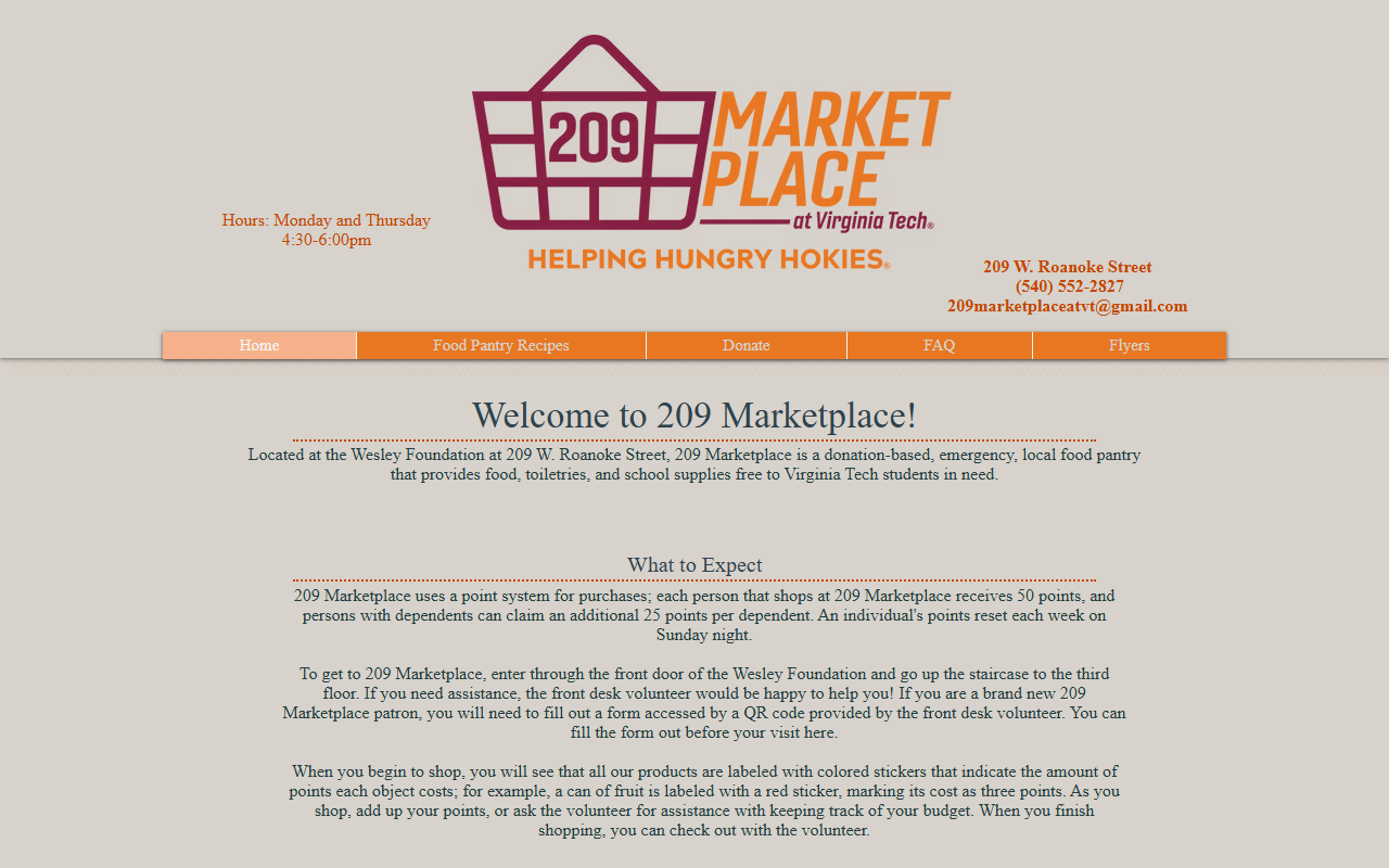 209marketplace.com screenshot