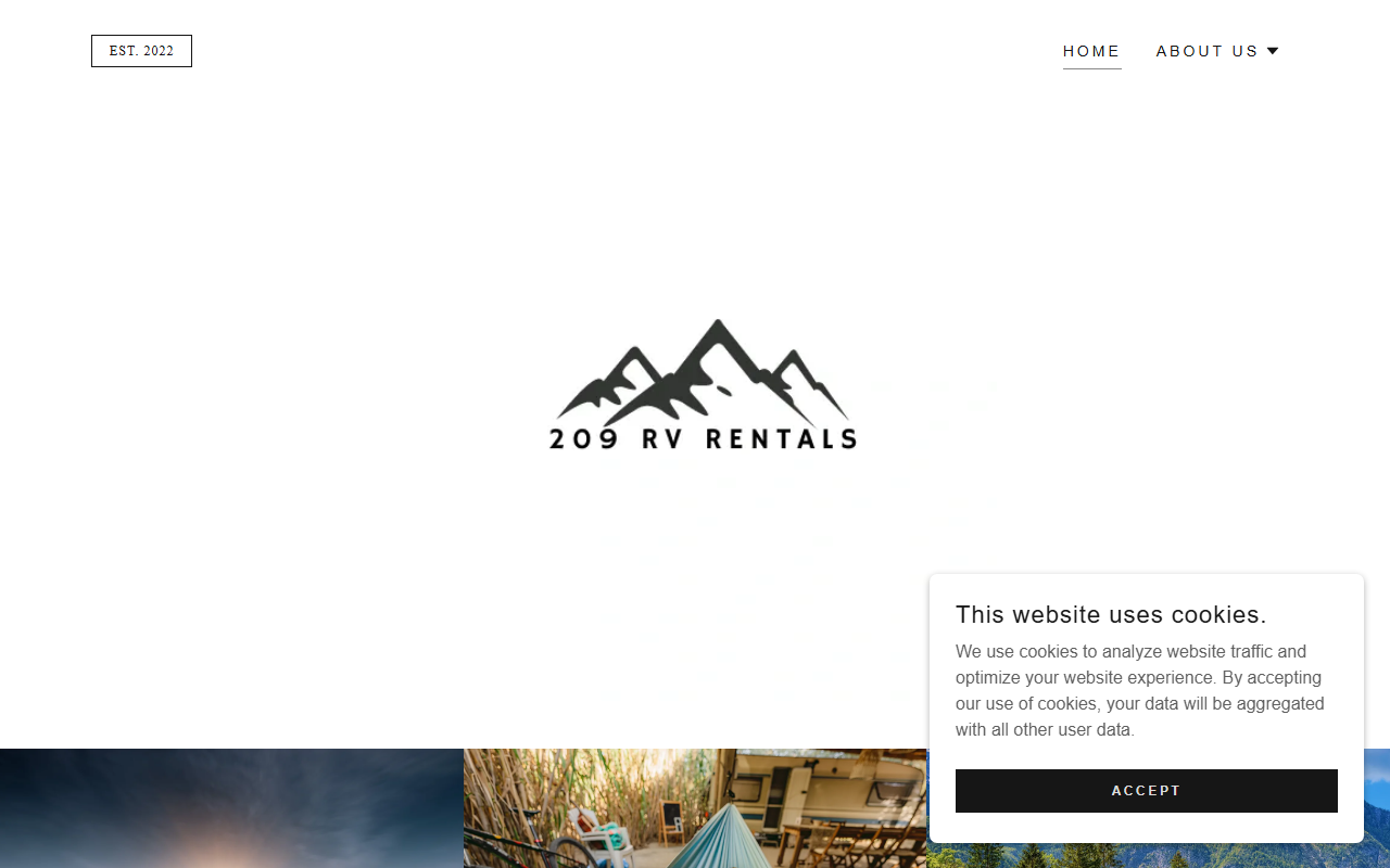209rvrentals.com screenshot