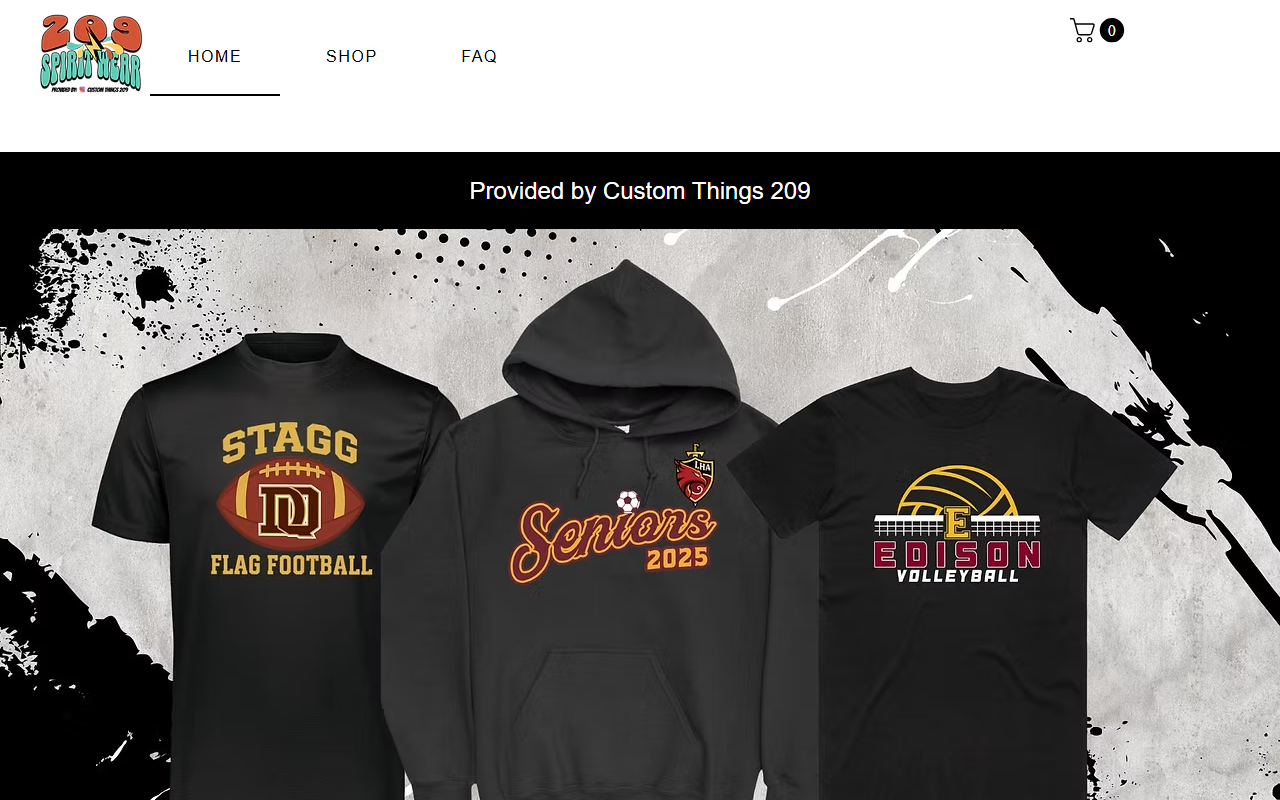 209spiritwear.com screenshot