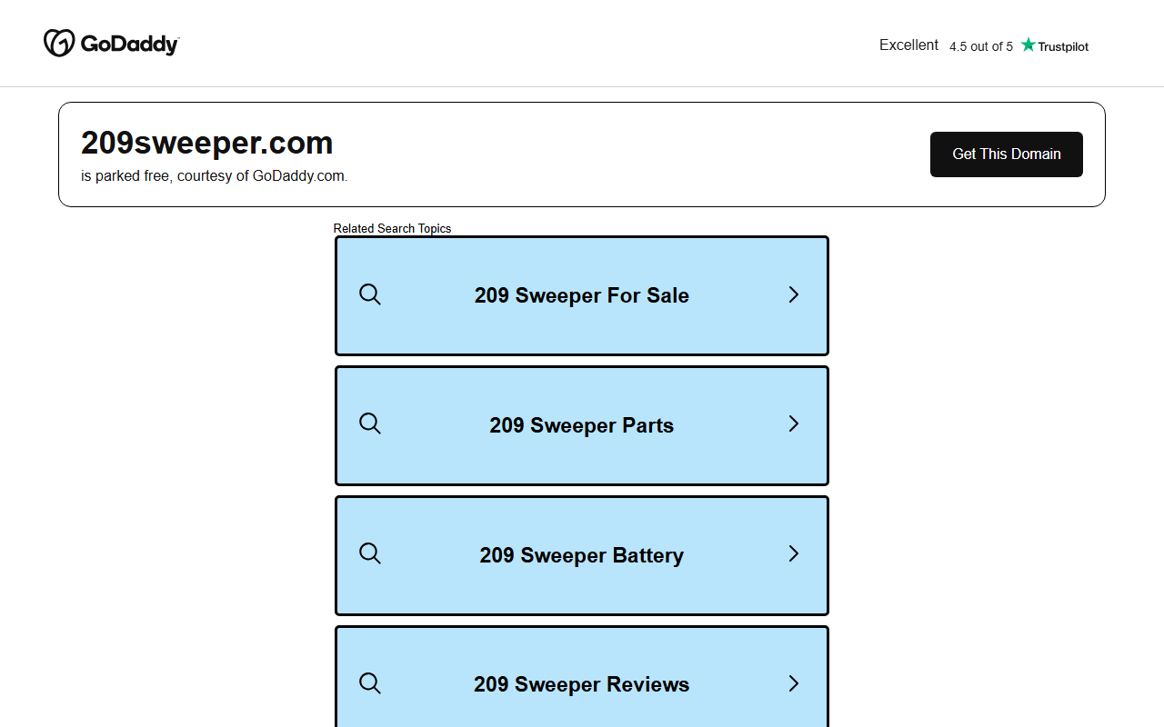 209sweeper.com screenshot