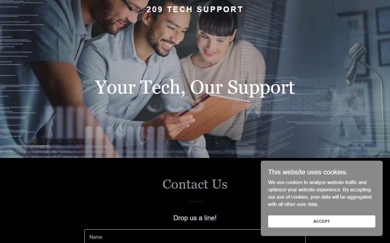 209techsupport.com screenshot