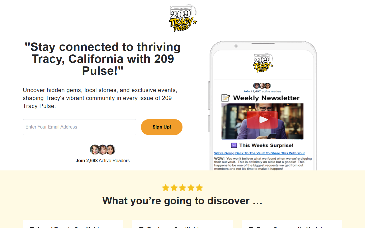 209tracypulse.com screenshot