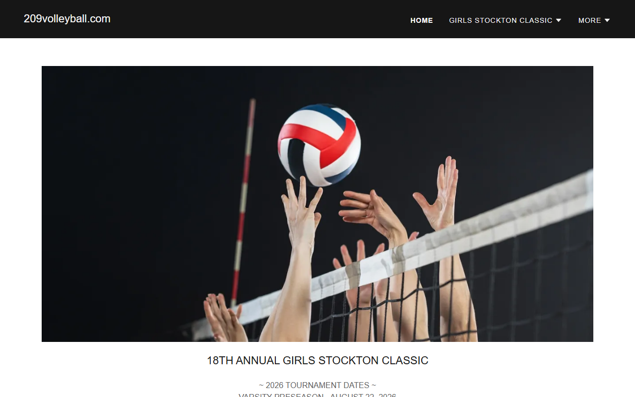209volleyball.com screenshot