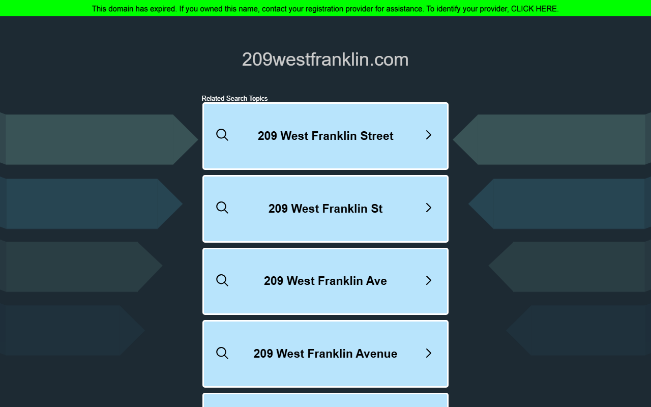 209westfranklin.com screenshot