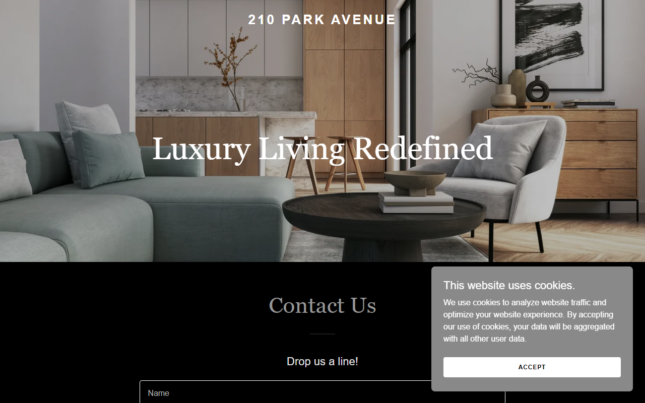 210-parkavenue.com screenshot