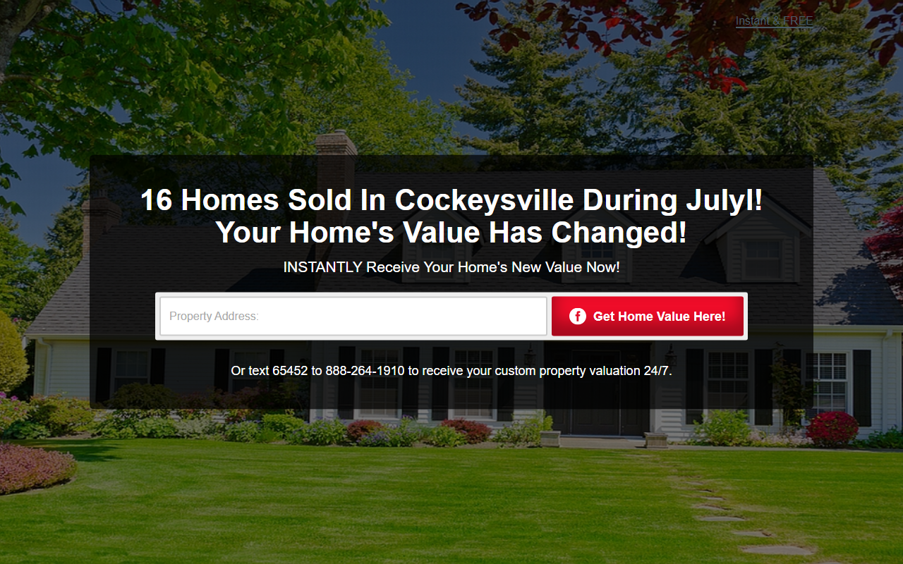 21030homevalues.com screenshot