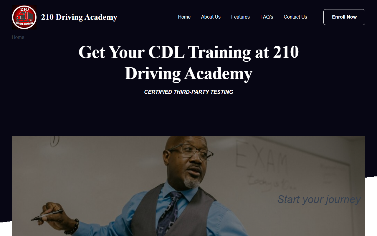 210academy.com screenshot