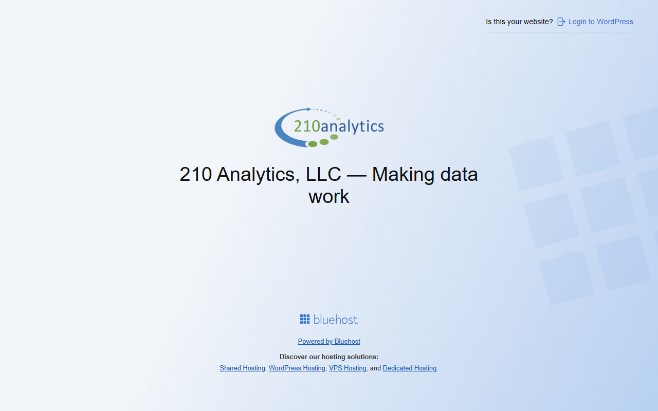 210analytics.com screenshot