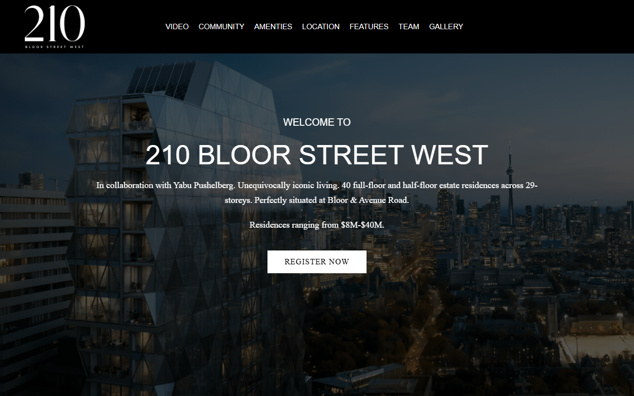 210bloorliving.com screenshot