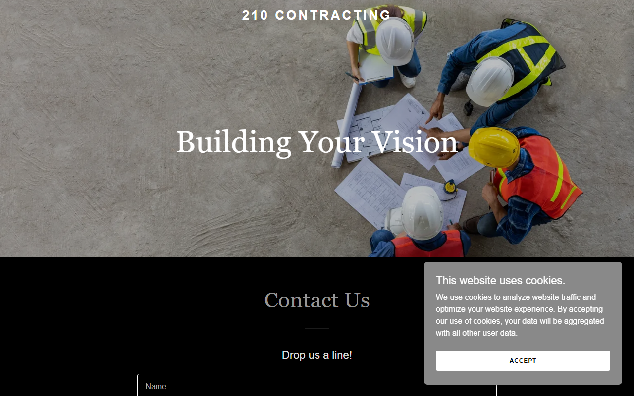 210contracting.com screenshot