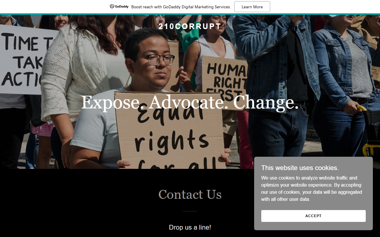 210corrupt.com screenshot