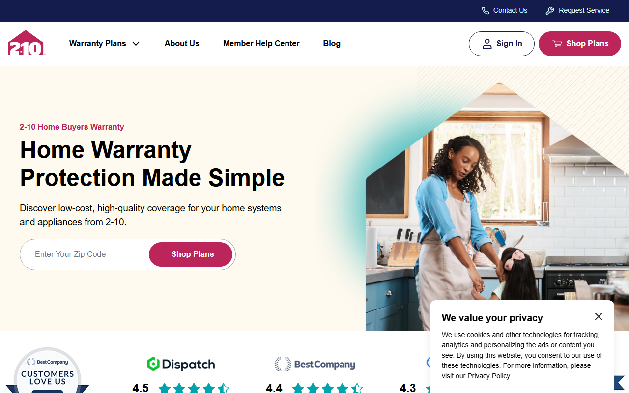 210housewarranty.com screenshot