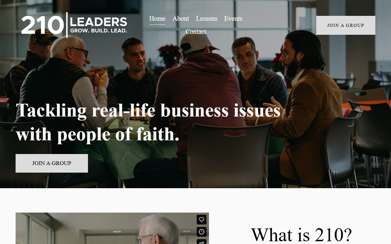 210leaders.com screenshot