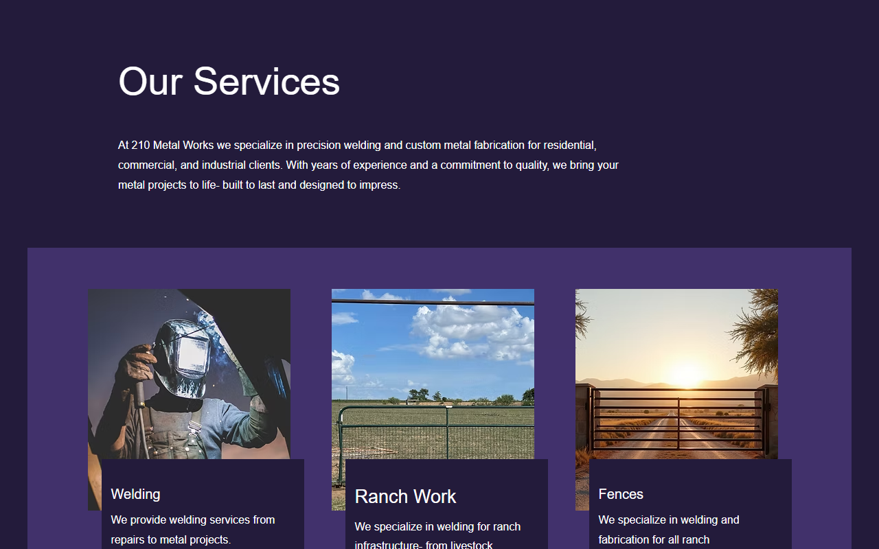 210metalworks.com screenshot