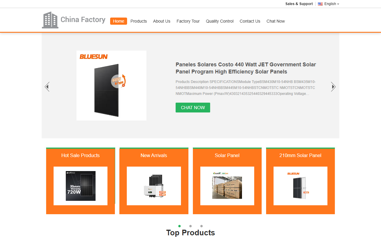 210mmsolarpanel.com screenshot