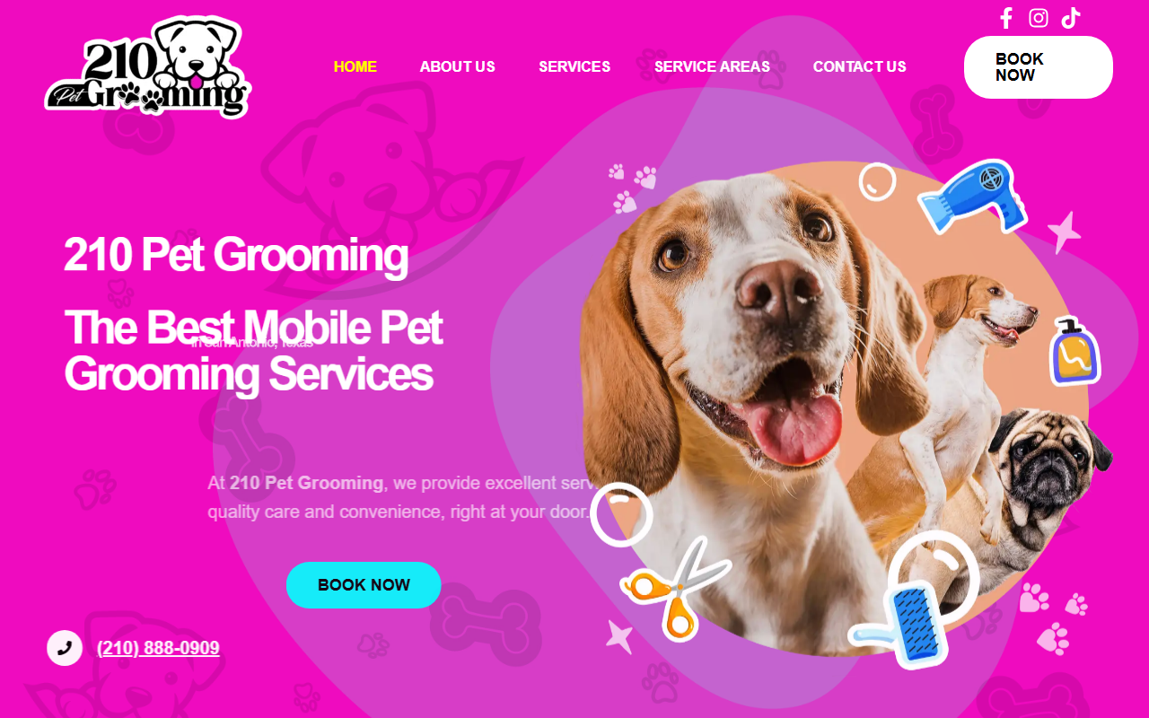210petgrooming.com screenshot