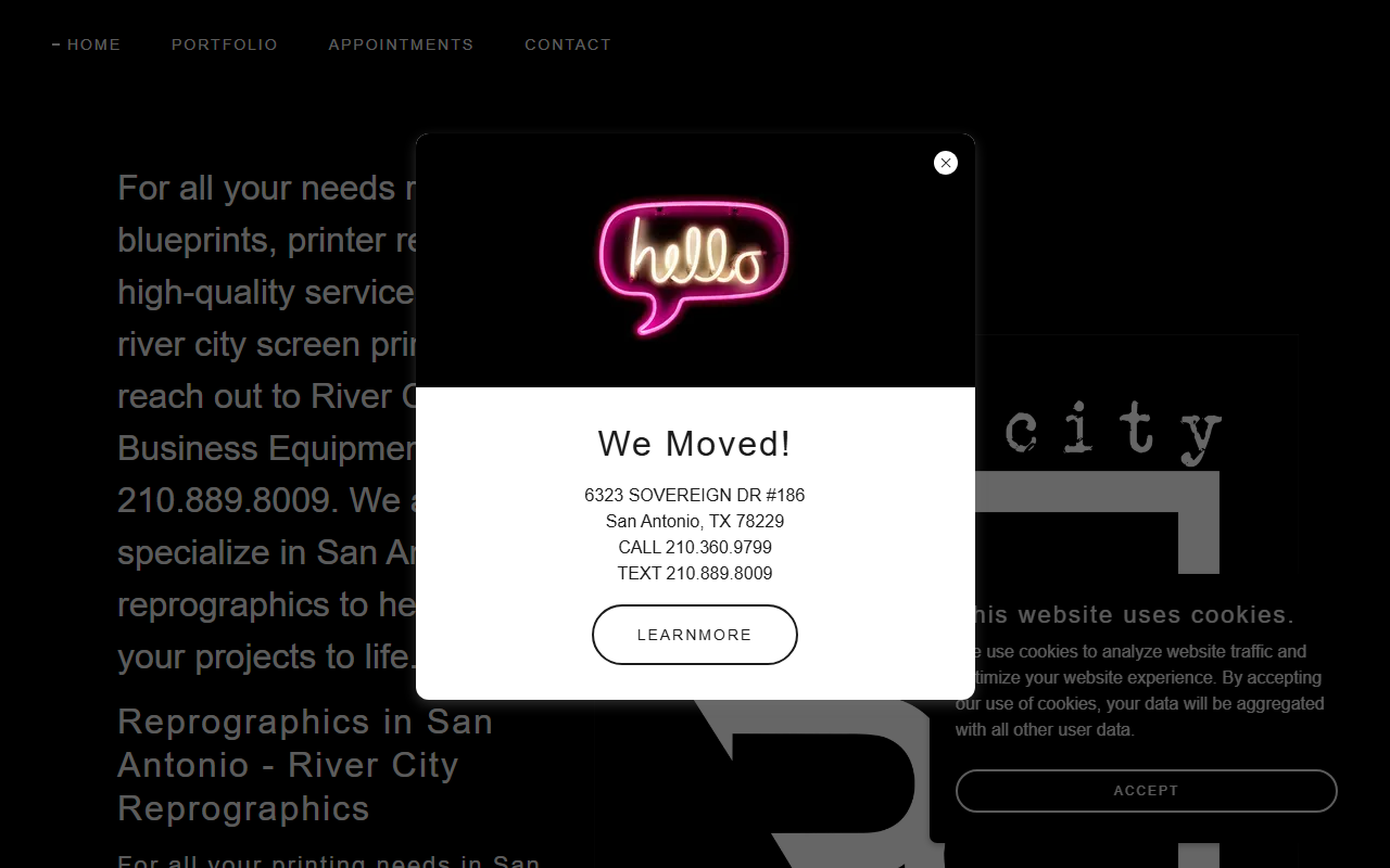 210printshop.com screenshot