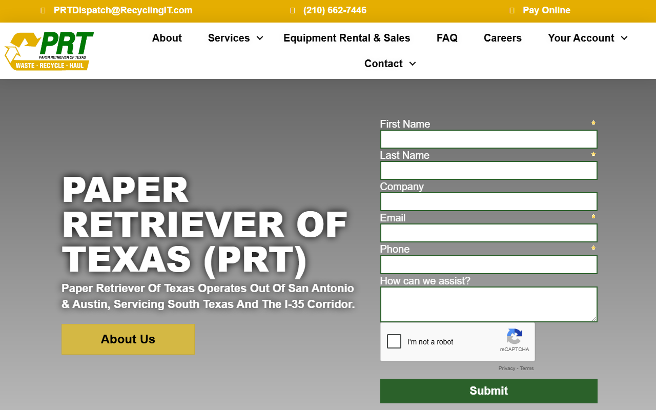 210recycle.com screenshot