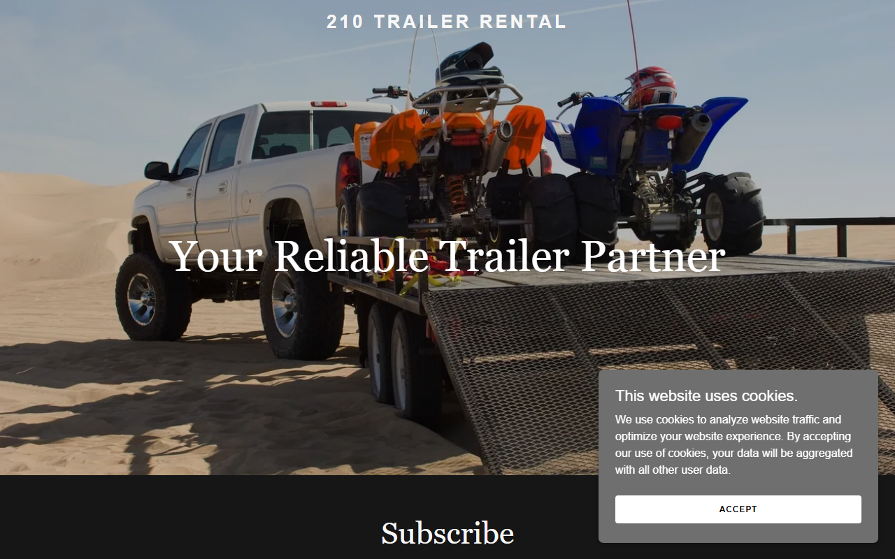 210trailerrental.com screenshot
