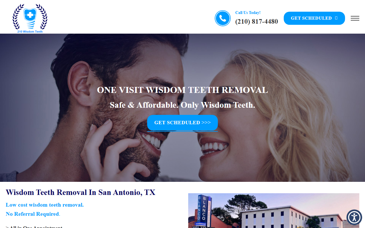 210wisdomteeth.com screenshot