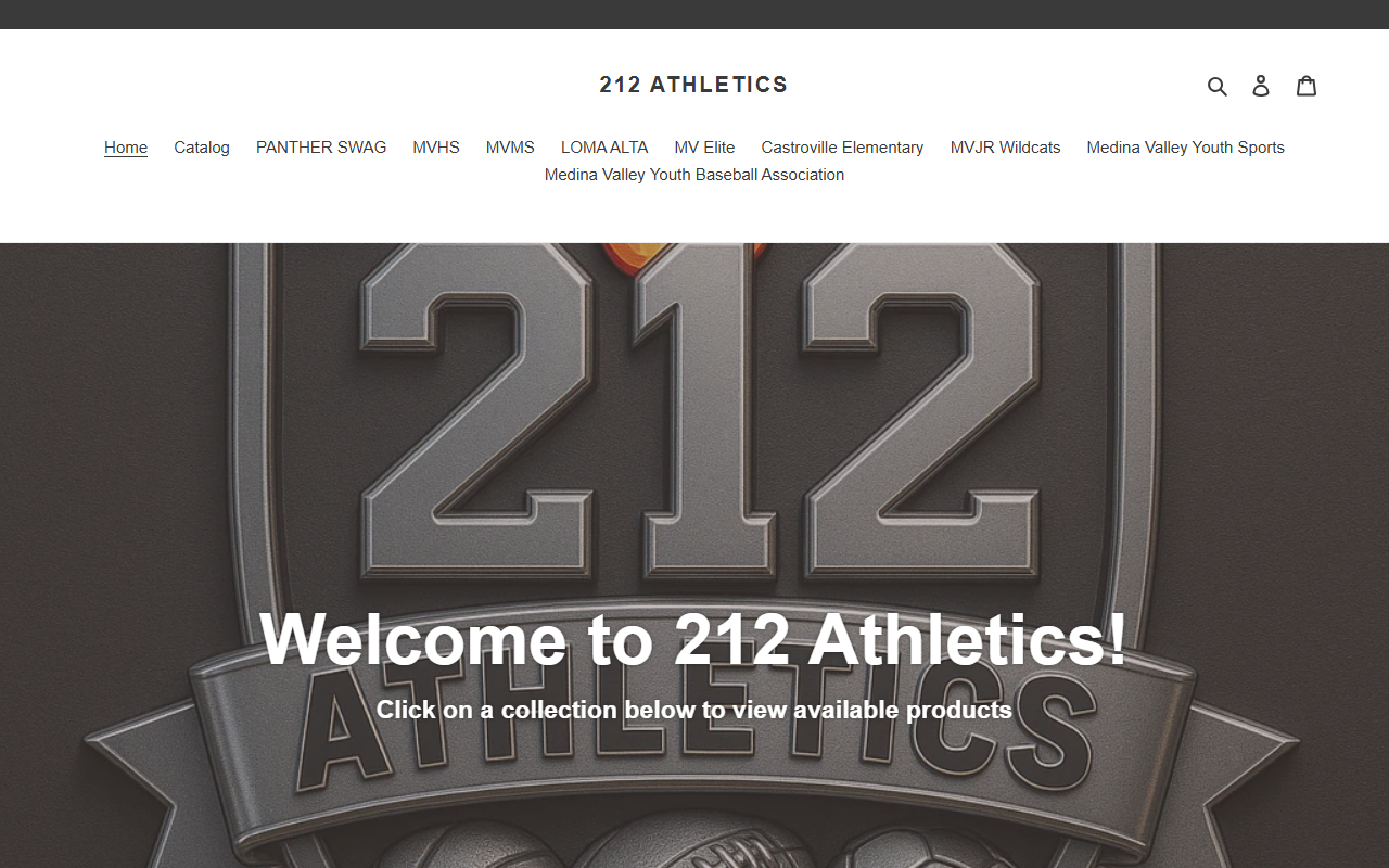 212-athletics.com screenshot