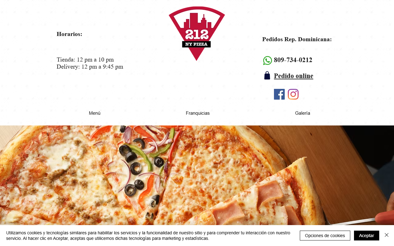 212-nypizza.com screenshot