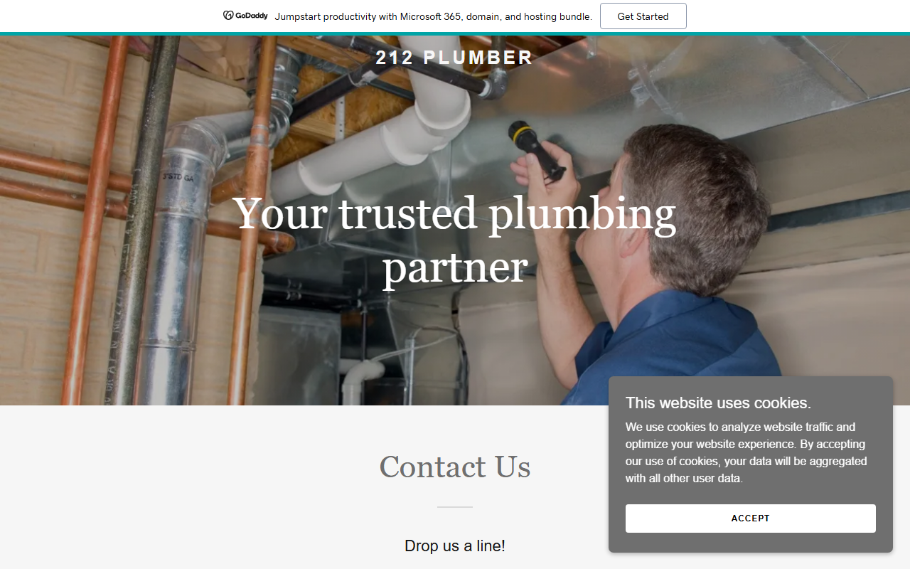 212-plumber.com screenshot