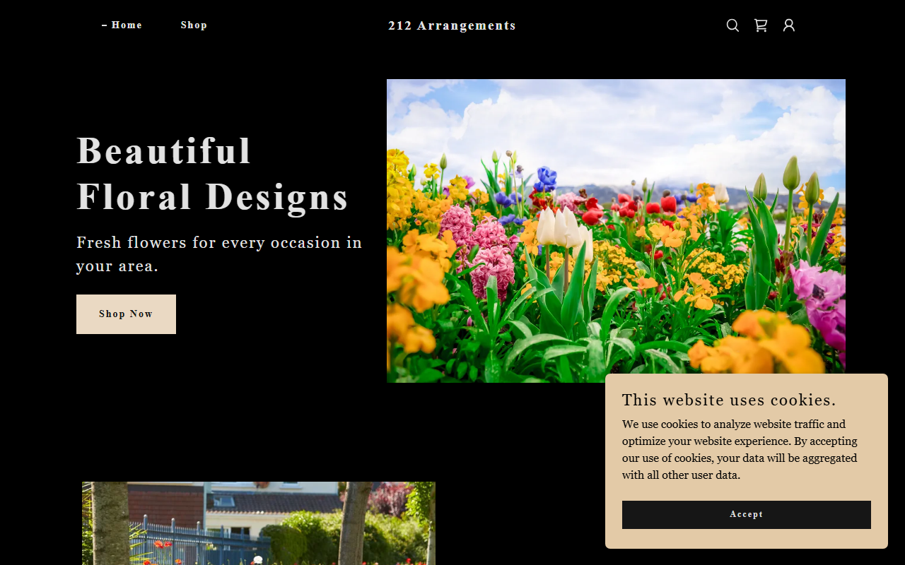 212arrangements.com screenshot