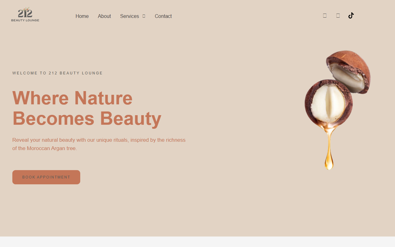212beautylounge.com screenshot