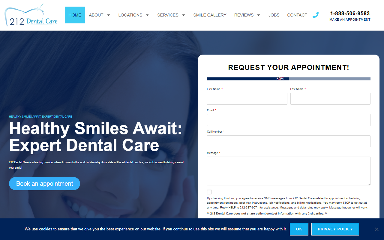 212dentalcareau.com screenshot