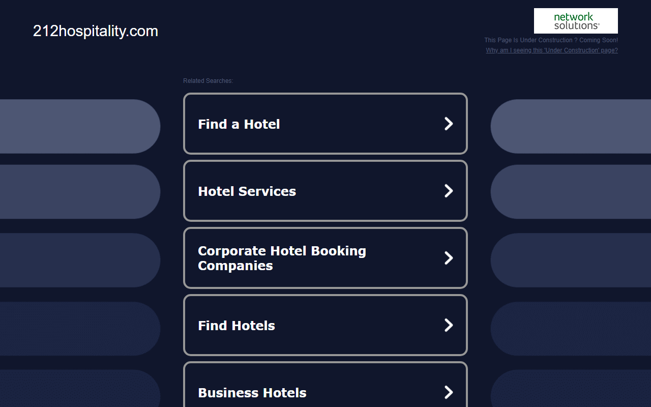 212hospitality.com screenshot