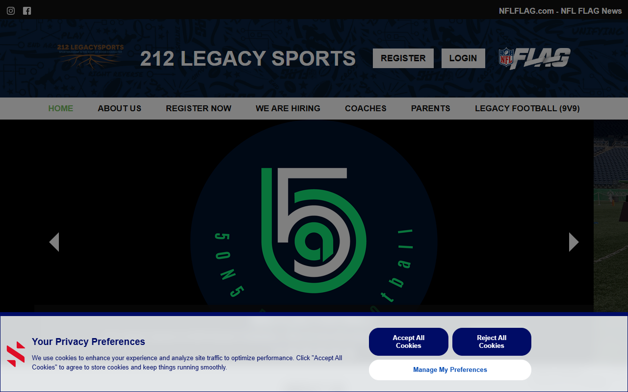 212legacysports.com screenshot