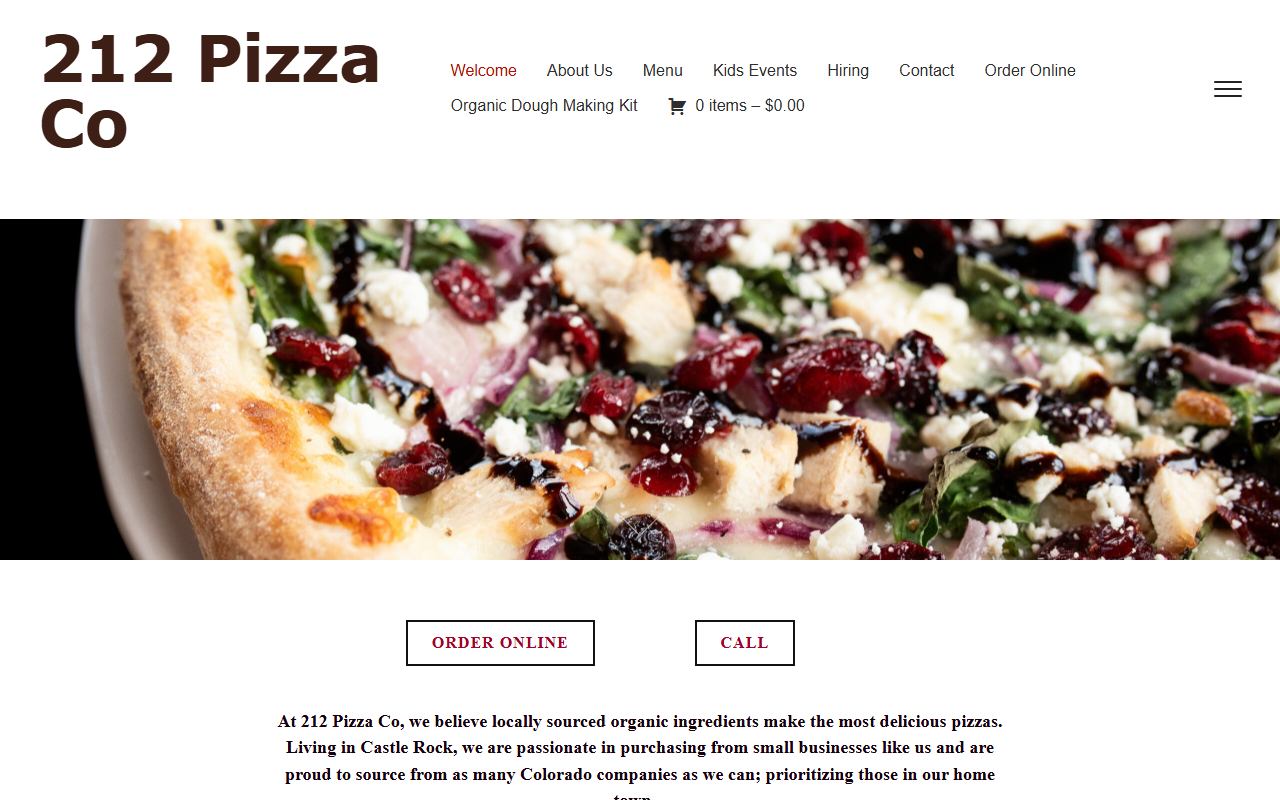 212pizzaco.com screenshot