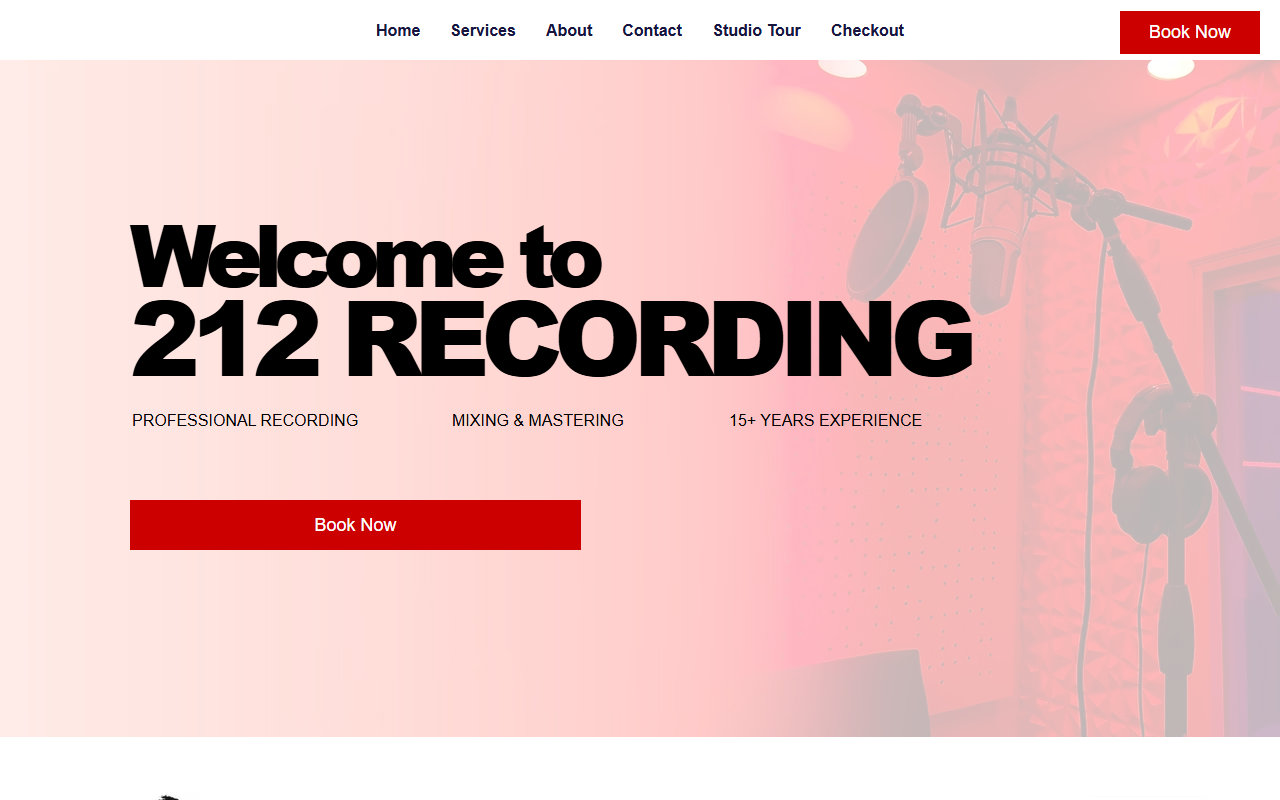 212recording.com screenshot