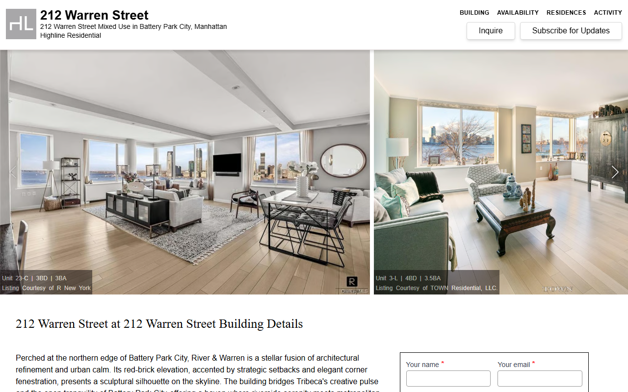 212warrenstreet.com screenshot