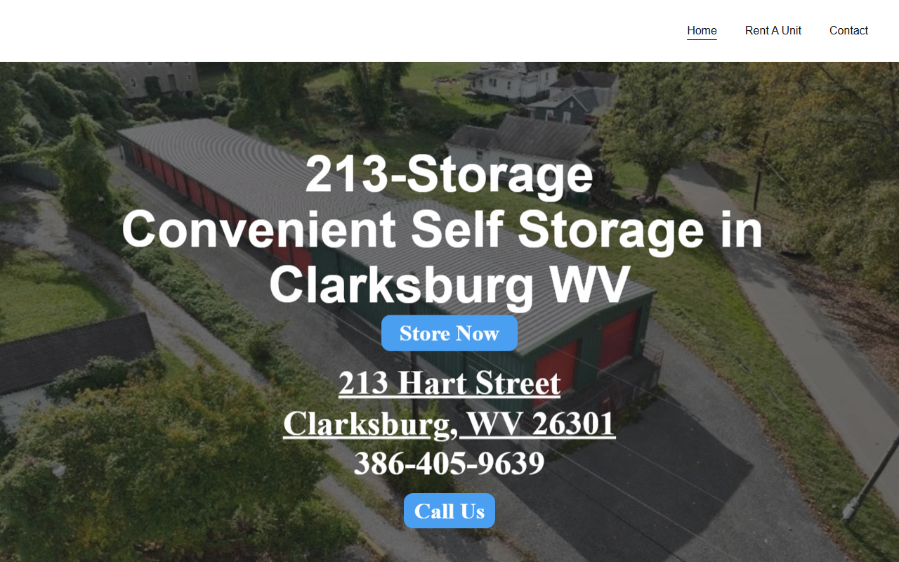 213-storage.com screenshot