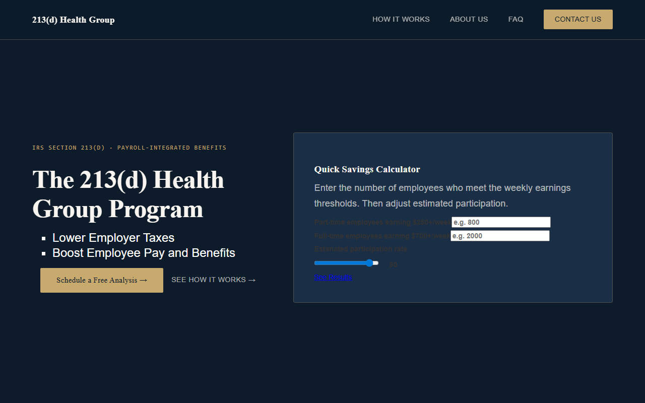213dpayroll.com screenshot