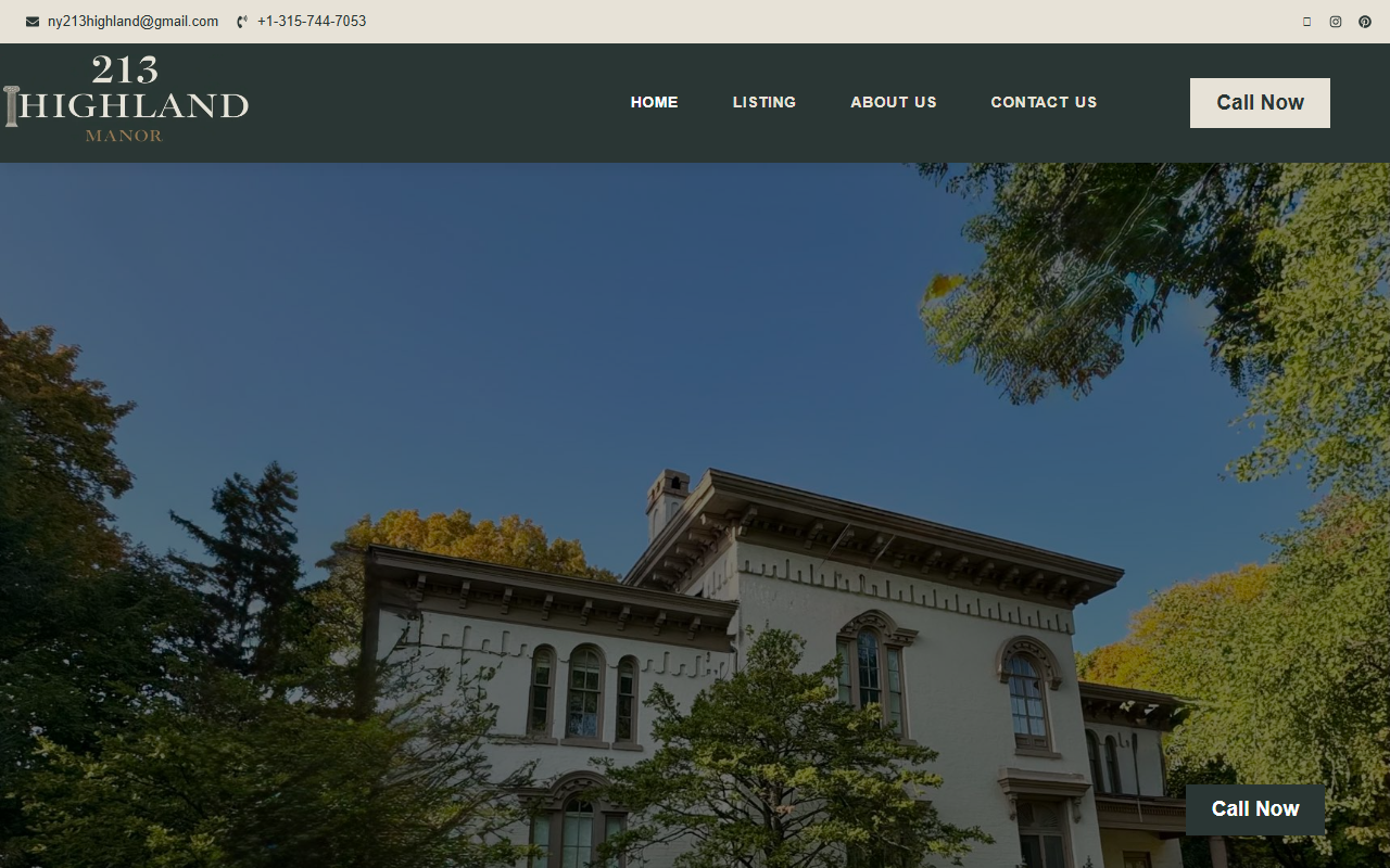 213highlandmanor.com screenshot