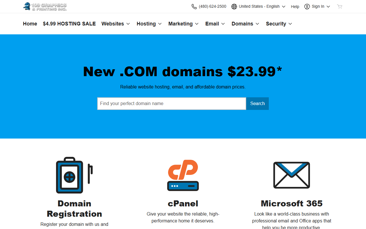 213hosting.com screenshot