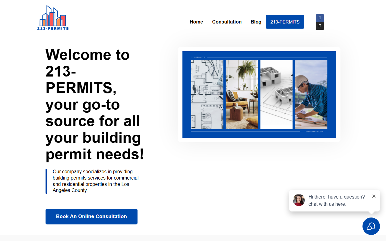 213permits.com screenshot