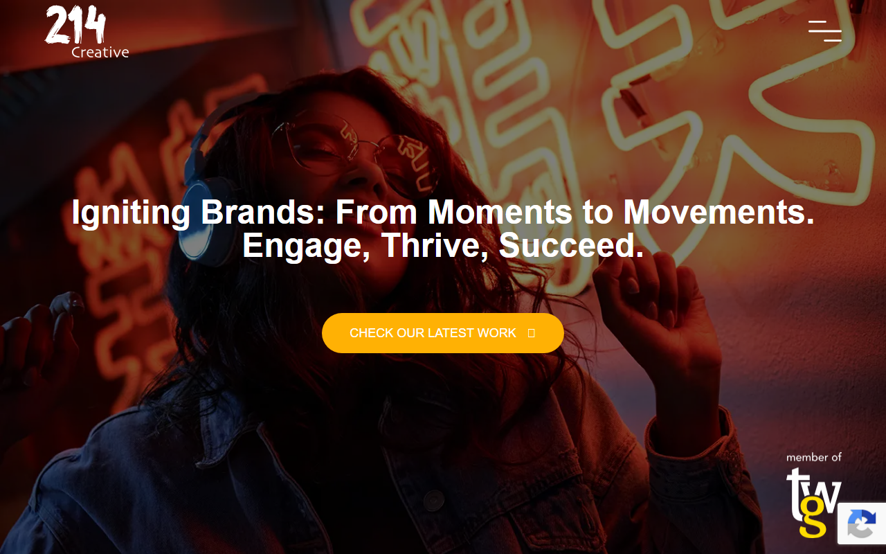 214-creative.com screenshot