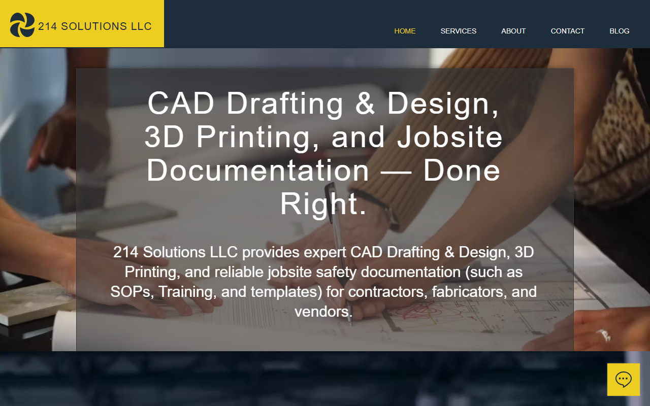 214-solutions.com screenshot