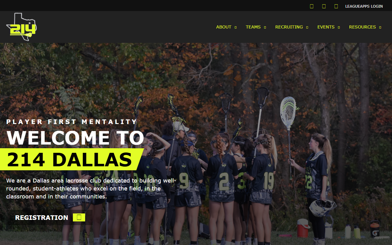 214lacrosse.com screenshot