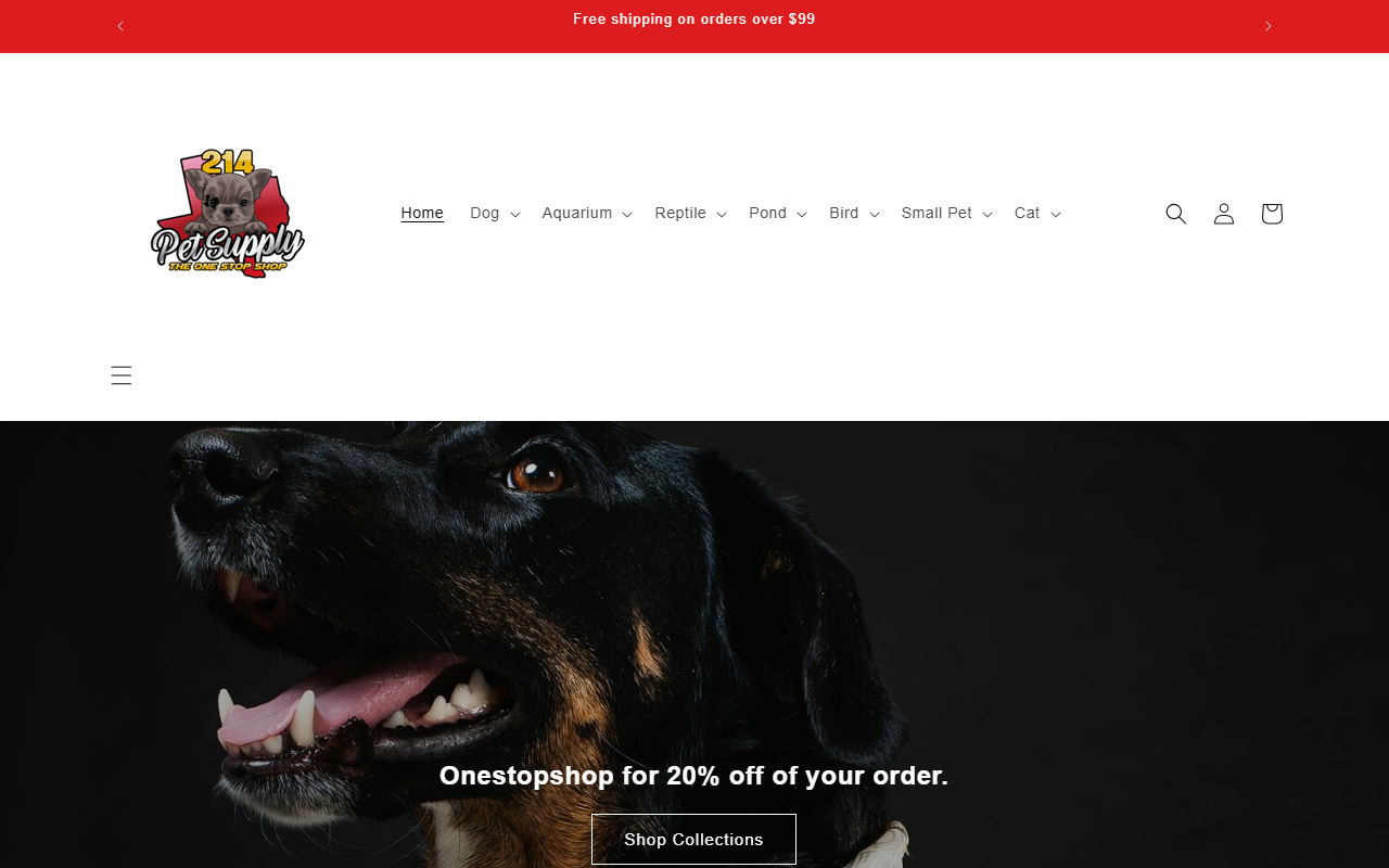 214petsupply.com screenshot