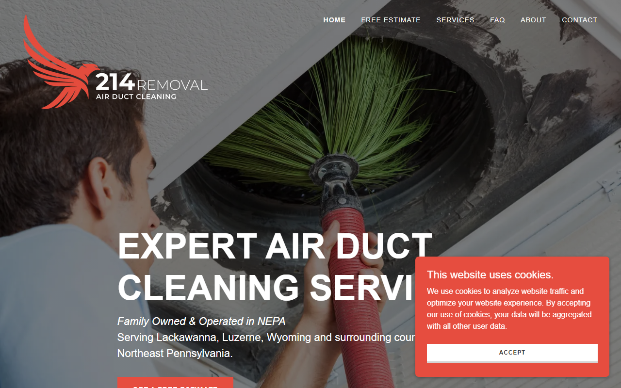 214removal.com screenshot