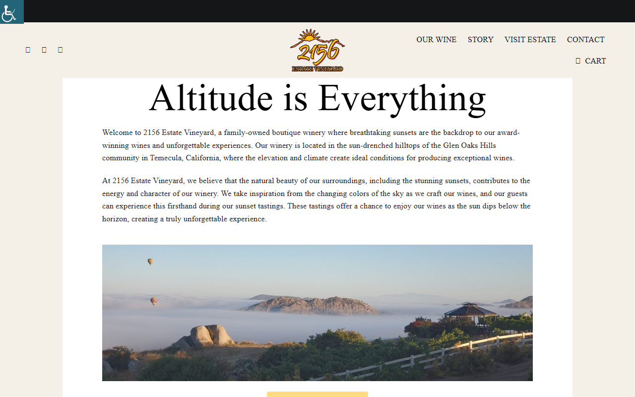 2156vineyards.com screenshot